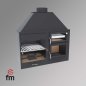 Preview: Charcoal and Wood Grill Oven Fusion 140 from FM Calefacción
