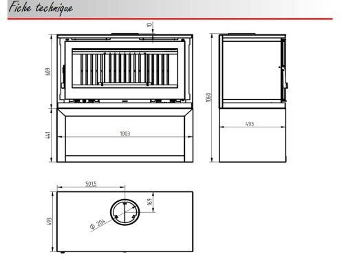 fireplace stove FM Calefaccion M-100-LK