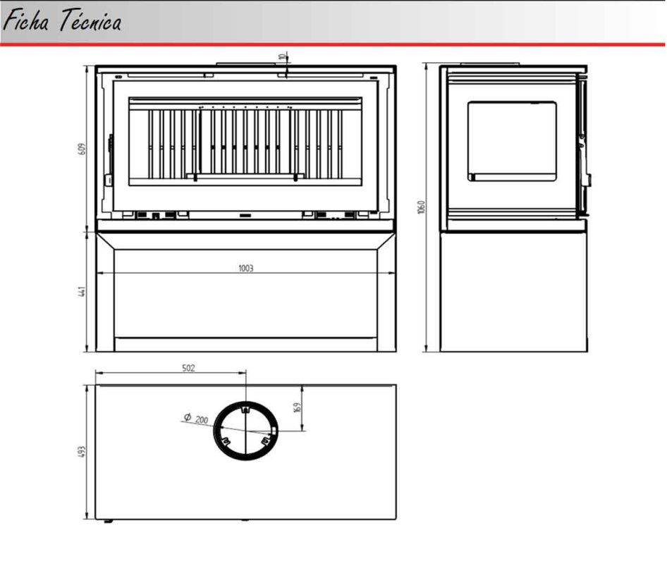 fireplace stove FM Calefaccion M-103-LK