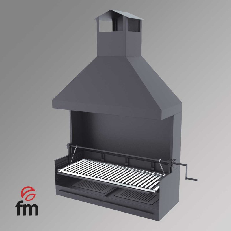 Charcoal and Wood Grill BVE-102 from FM Calefacción