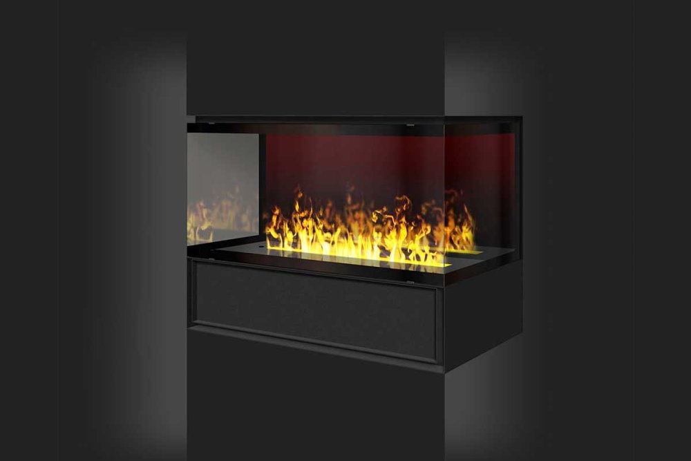 The Flame electric fireplace Hip 50 3 sides C